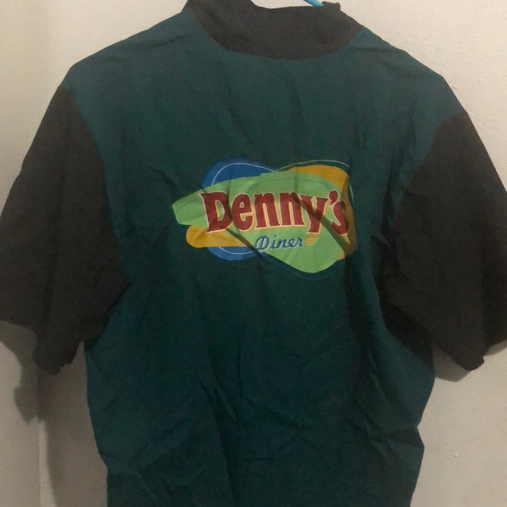 Dennys Diner Employee Work Shirt Small Button up